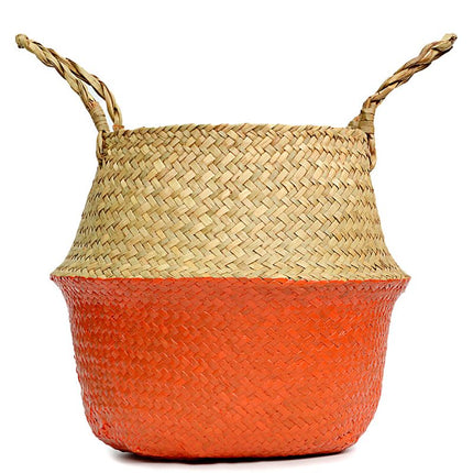 Cache Pot Osier Orange Pots Et Cache-Pots