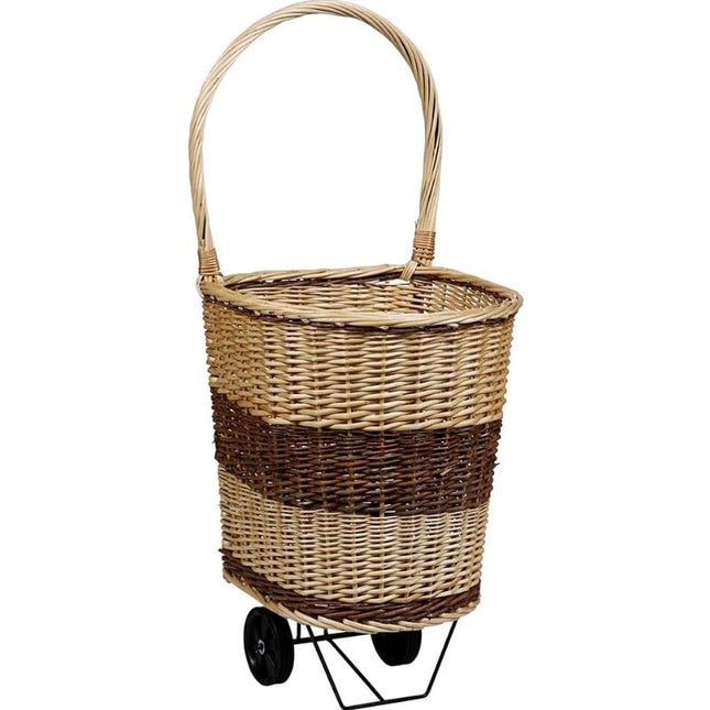 Panier À Bûches Osier Roulettes Paniers