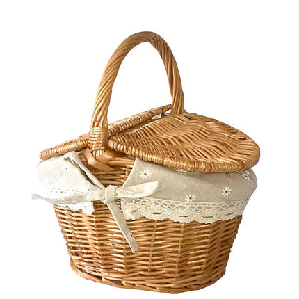 Panier Pique-Nique Osier À Couvercle Paniers