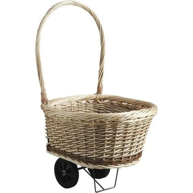 Chariot À Bois Osier Paniers