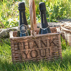 Panier À Bouteille Osier Merci Paniers