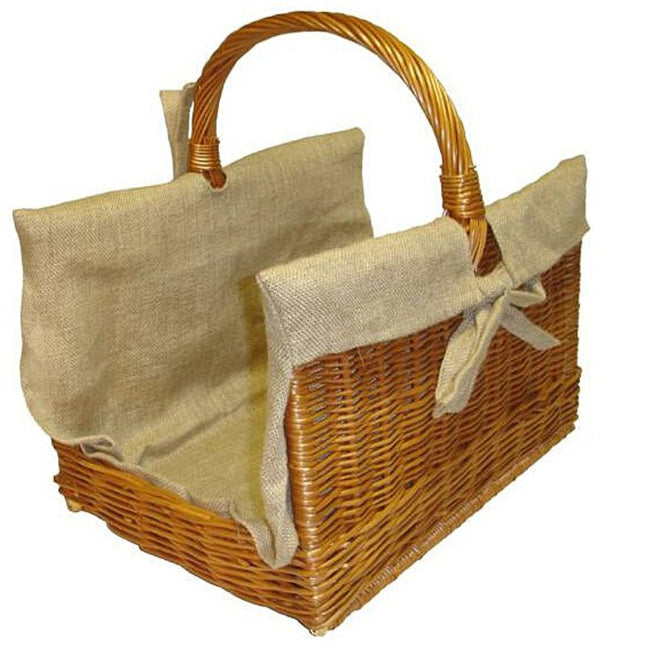 Panier À Bois Rectangulaire Doublé