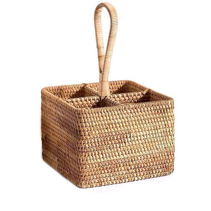 Panier En Osier Porte Bouteilles