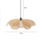 Lustre Rotin Chambre Blanche Suspensions