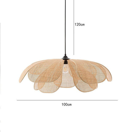 Lustre Rotin Chambre Blanche Suspensions