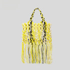 Sac De Plage Tendance Jaune Plage En Osier