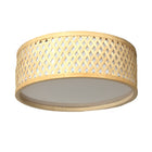 Plafonnier Rotin Led Dia-26Cm