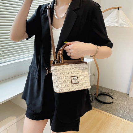 Sac En Paille Anse Bambou