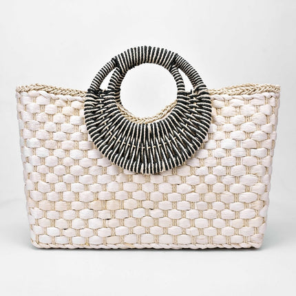 Sac Paille Chic Et Tendance Beige En