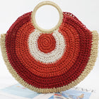 Grand Sac De Plage Chic Rouge Sac Plage En Osier