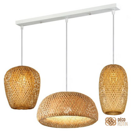 Suspension Multiple Bambou Blanc Suspensions