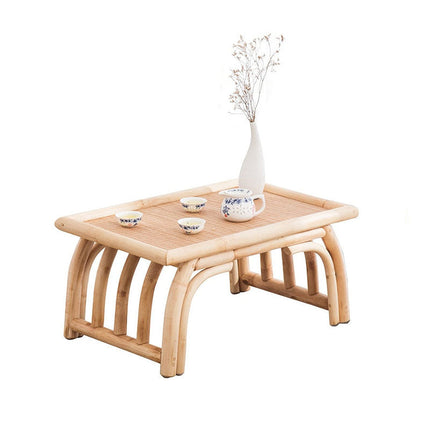 Table Basse En Rotin Et Bambou 60 X 40 30 Cm Tables Basses