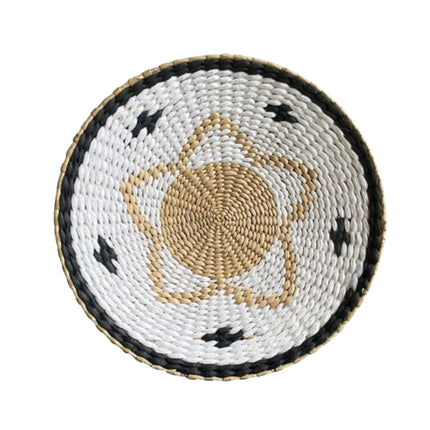 Assiette Deco Rotin Fleur