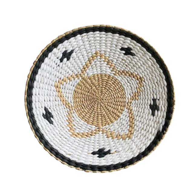 Assiette Deco Rotin Fleur