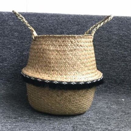 Cache Pot Osier Artistique 22 X 20 Cm Cache-Pot Sur Pied