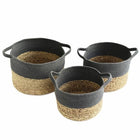 Cache Pot Osier Gris Ancien Petit Cache-Pot En