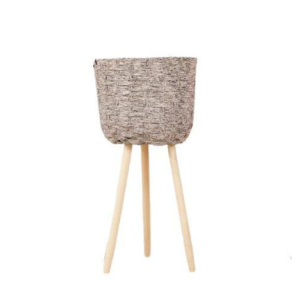 Cache Pot De Fleur Sur Pied Grand Cache-Pot En Osier