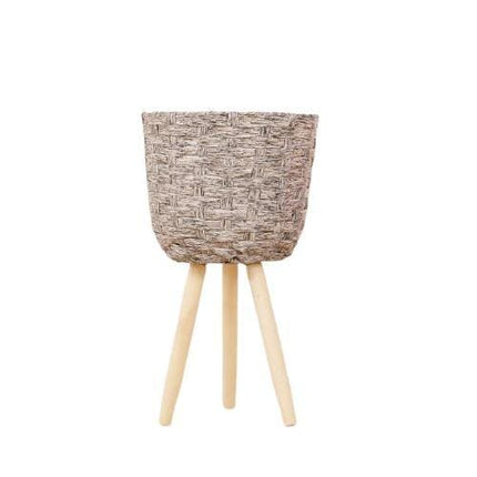 Cache Pot De Fleur Sur Pied Moyen Cache-Pot En Osier