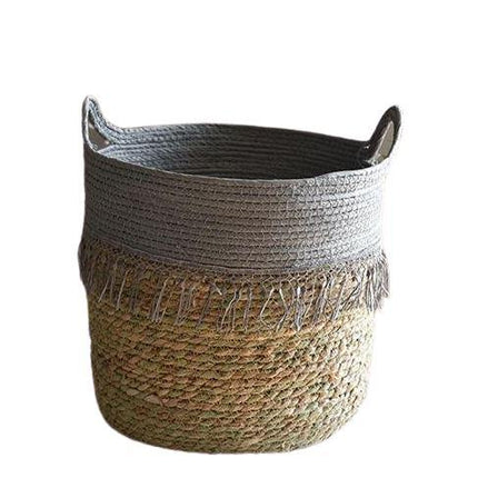 Cache Pot Osier Gris Moyen Cache-Pot En
