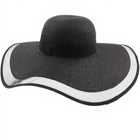 Chapeau De Paille Noir Pour Femme