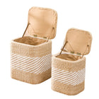 Pouf Coffre Osier