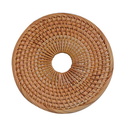 Dessous De Plat Rond En Rotin Plat