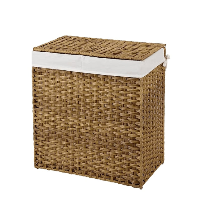 Double Panier À Linge Osier Paniers
