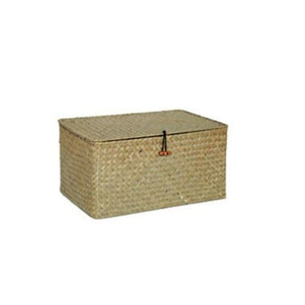 Grand Panier De Rangement En Osier Rectangulaire Beige S Panier