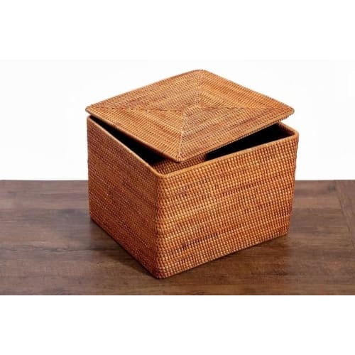 Grand Panier Rectangulaire Osier 40 X 36 30 Cm Osier