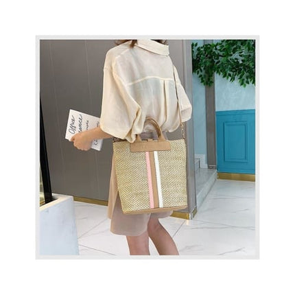 Grand Sac Osier Beige / Mini ( Max Longueur < 20 Cm ) Sac En Osier