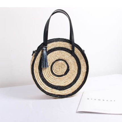 Grand Sac En Osier Rond Sac Osier