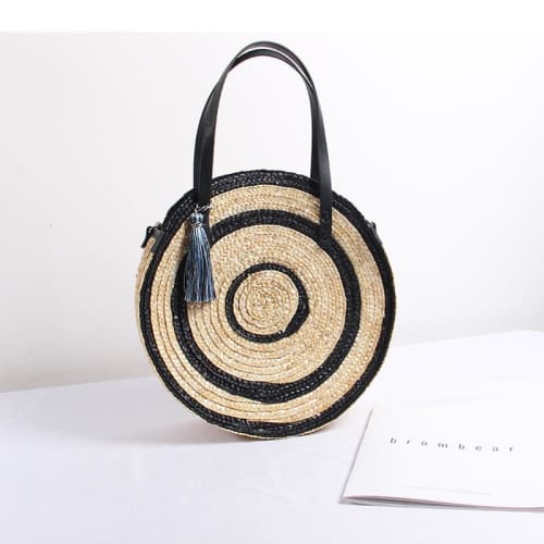 Grand Sac En Osier Rond Sac Osier