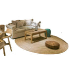 Grand Tapis Rond Osier