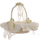 Grand Panier Osier Blanc Mariage En