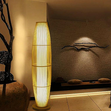 Lampadaire En Bambou Cylindrique Lampadaires