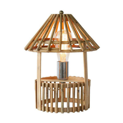 Lampe Bambou À Poser Luminaire