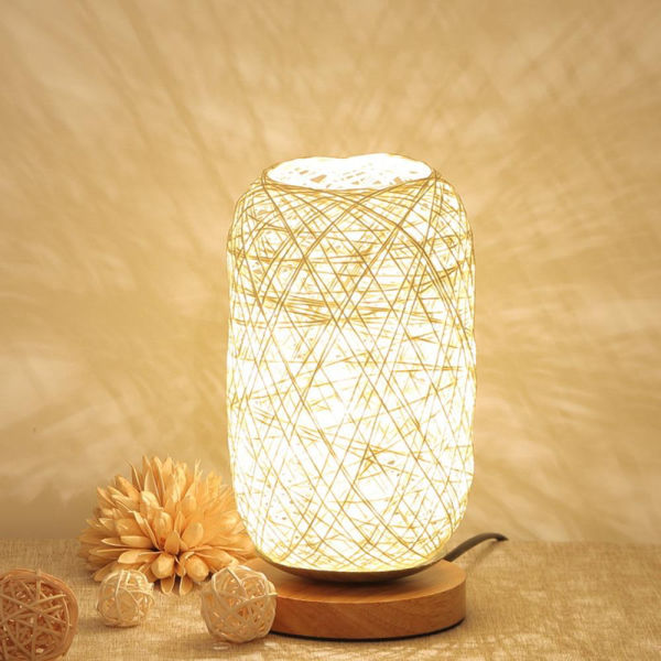 Lampe Bambou Blanc Luminaire