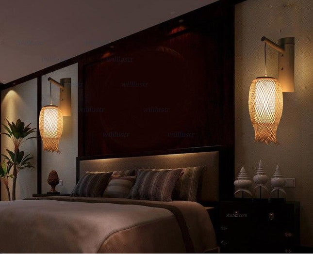 Lampe Bambou Suspension Luminaire