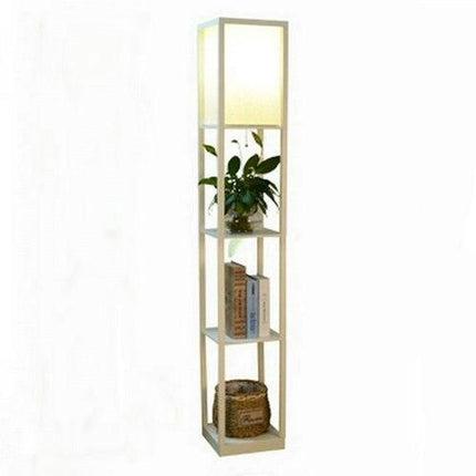 Lampe Bambou Sol Bois Clair Luminaire