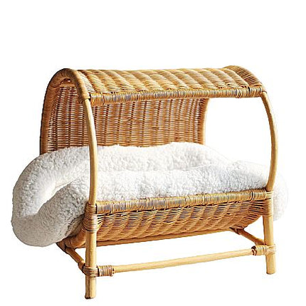 Lit Panier Osier Chat En