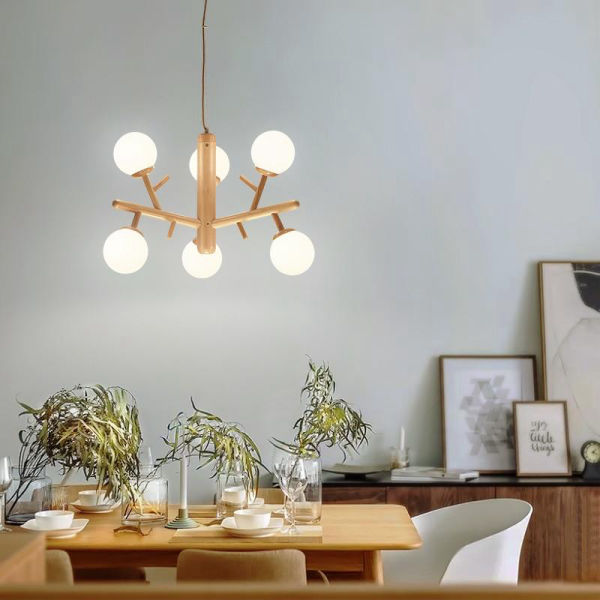 Lustre Bambou Arbre Luminaire