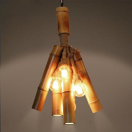 Lustre Bambou Chambre Luminaire