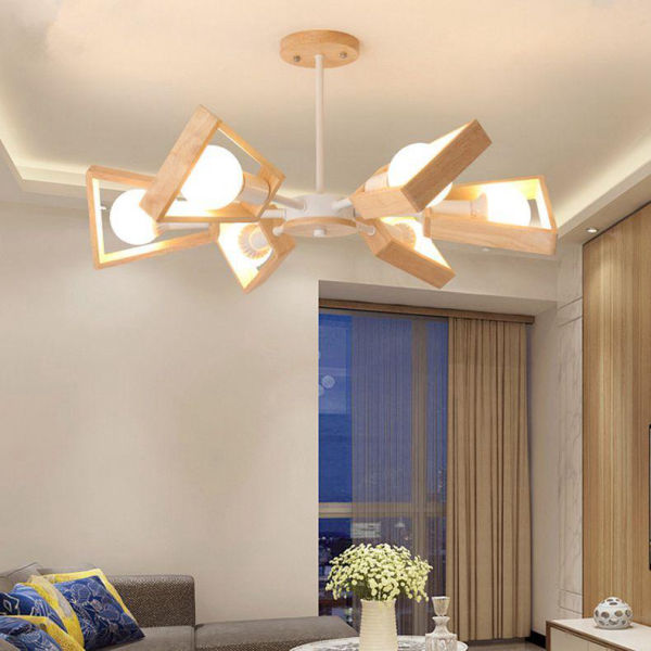 Lustre Bambou Bois Naturel Luminaire