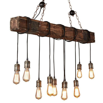 Lustre Bambou Bois Luminaire