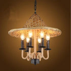Lustre Bambou Bougeoir Luminaire
