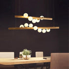 Lustre Bambou Boule 5 Lampes Luminaire