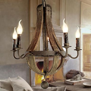 Lustre Bambou Chandelier Luminaire