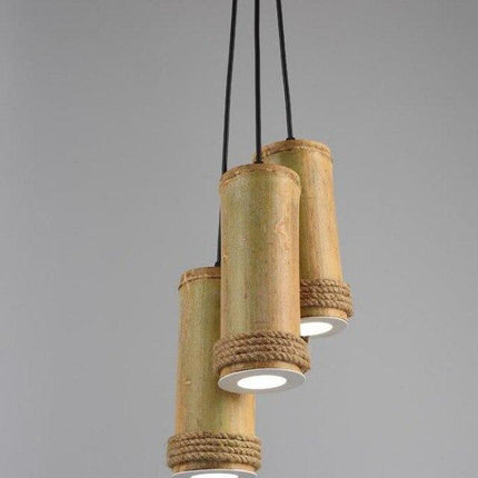Lustre Bambou Flambeau Luminaire