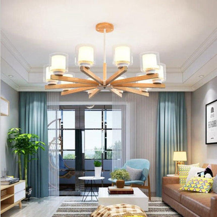 Lustre Bambou Minimaliste Luminaire