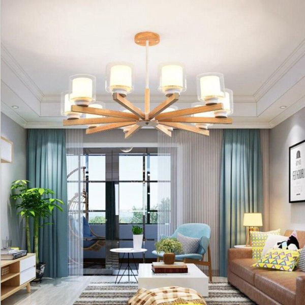 Lustre Bambou Minimaliste Luminaire